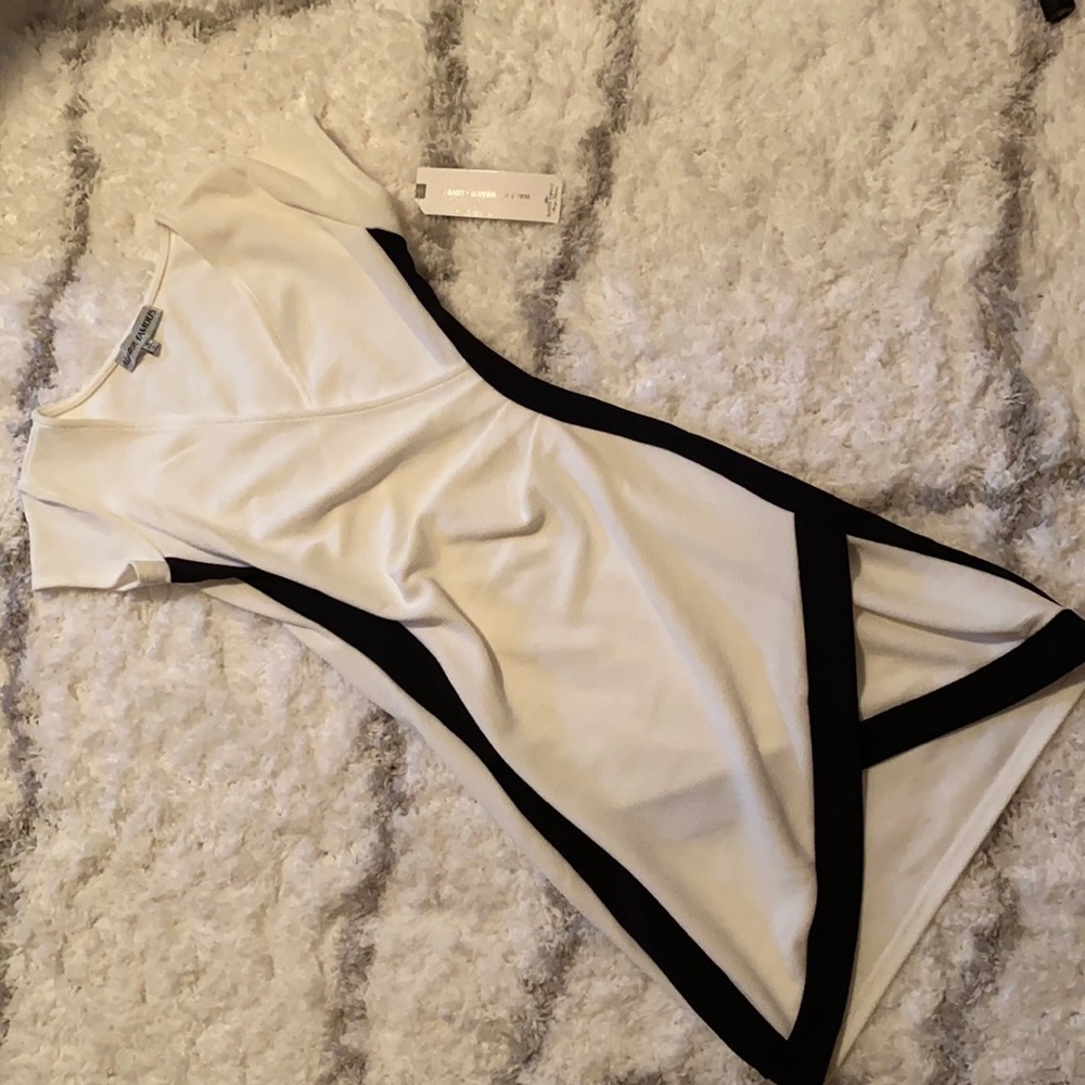 Cute White & Black Dress (Shows Your Curves)
